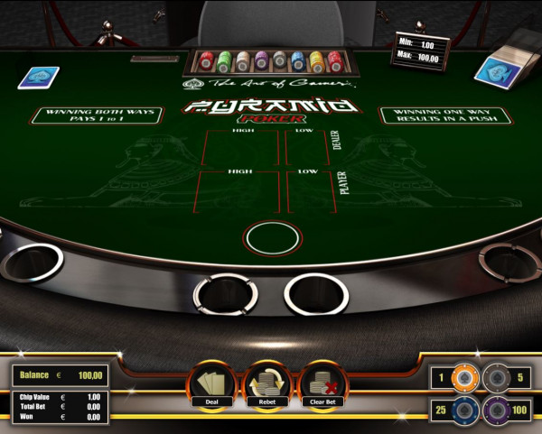 Pyramid Poker Screenshot