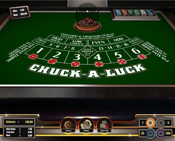 Chuck-A-Luck Screenshot